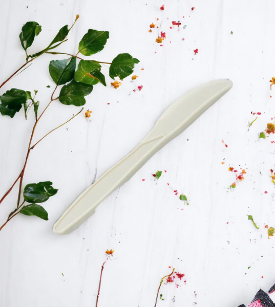 Что такое Нож из кукурузного крахмала, 7 дюймов (17,5 см) / Одноразовый нож из экологичного материала